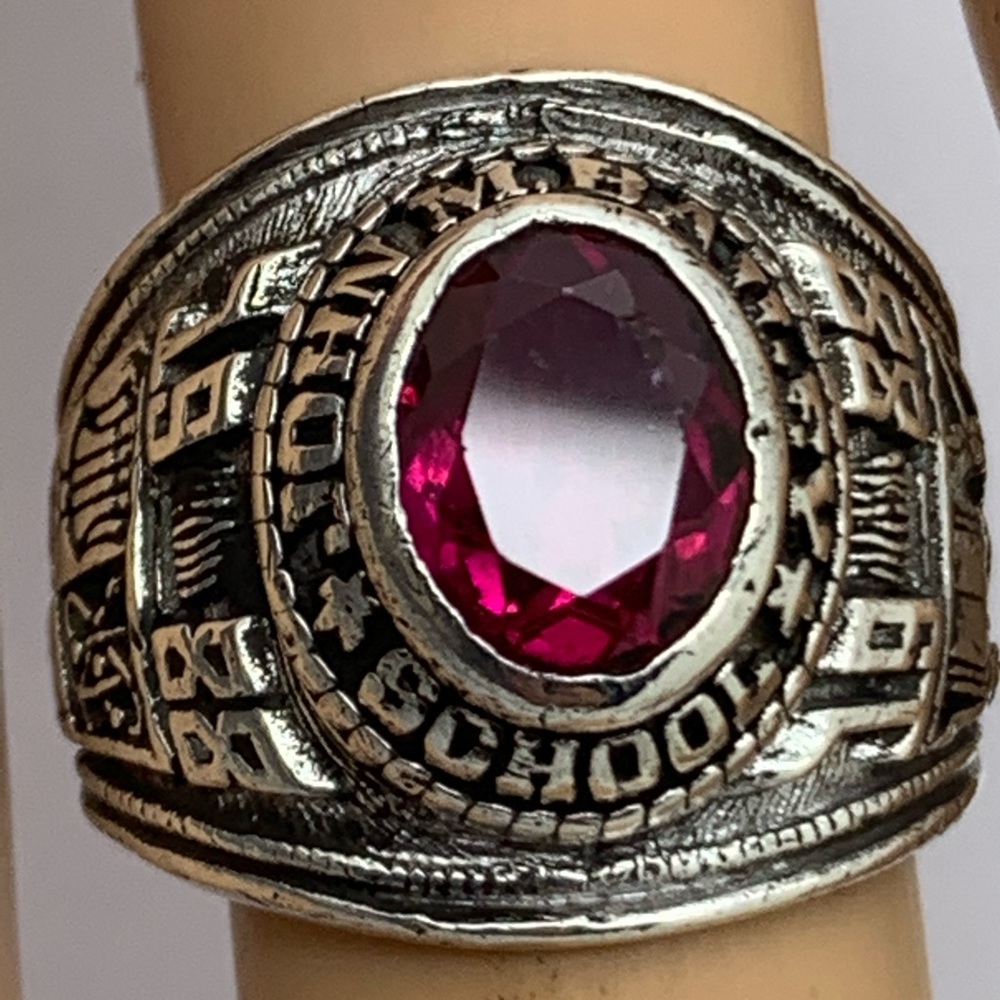 925 Sterling Vintage gemstone ring size 6.5